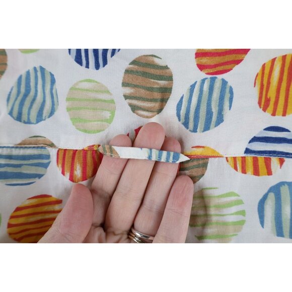 Vintage 90s Esprit Womens Medium Polka Dot Looped Collar Button Shirt Rayon - Picture 10 of 15